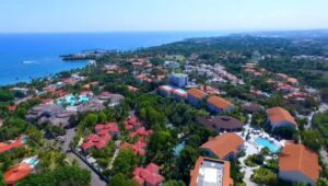 aerial view of a community